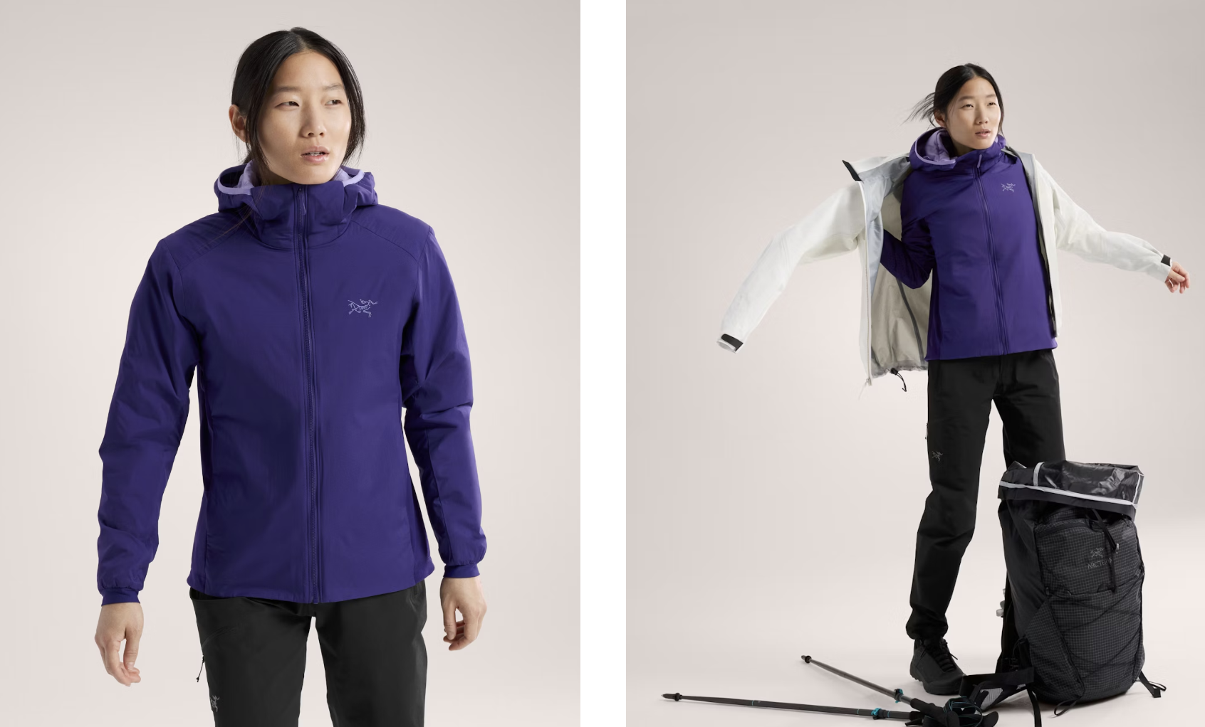 Arc'teryx Atom Hoody in Soulsonic / Moonstone.
